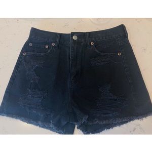 American Eagle Black Denim Shorts